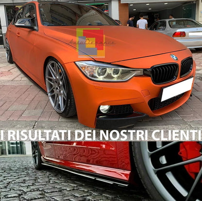 0892⭐BMW SERIE 3 F30 F31 SPLITTER SOTTO MINIGONNE LATERALI SOTTOPORTA  ABS⭐