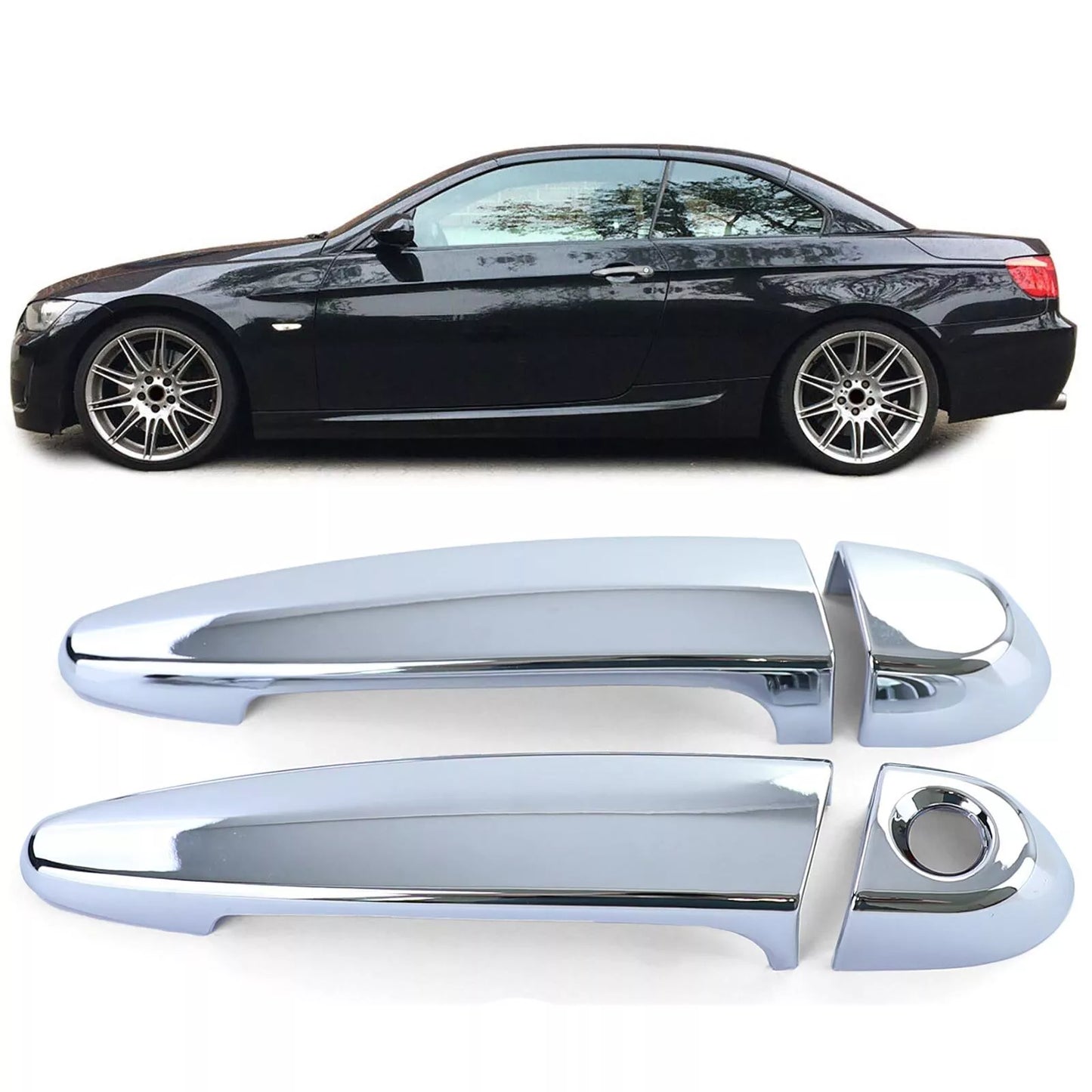 🔥Copertura decorativa della maniglia della porta cromata per BMW Serie 3 E92 🔥