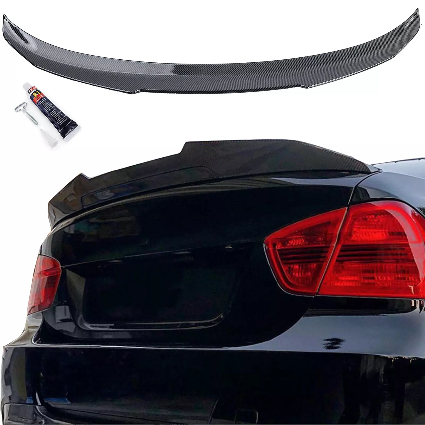 🔥Spoiler posteriore a coda di rondine in carbonio adatto per berlina BMW E90 🔥