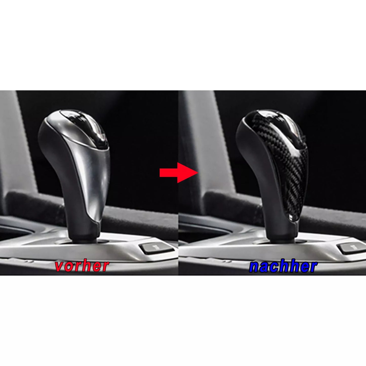 🔥Pomello del cambio automatico con copertura in vero carbonio adatto per BMW 🔥