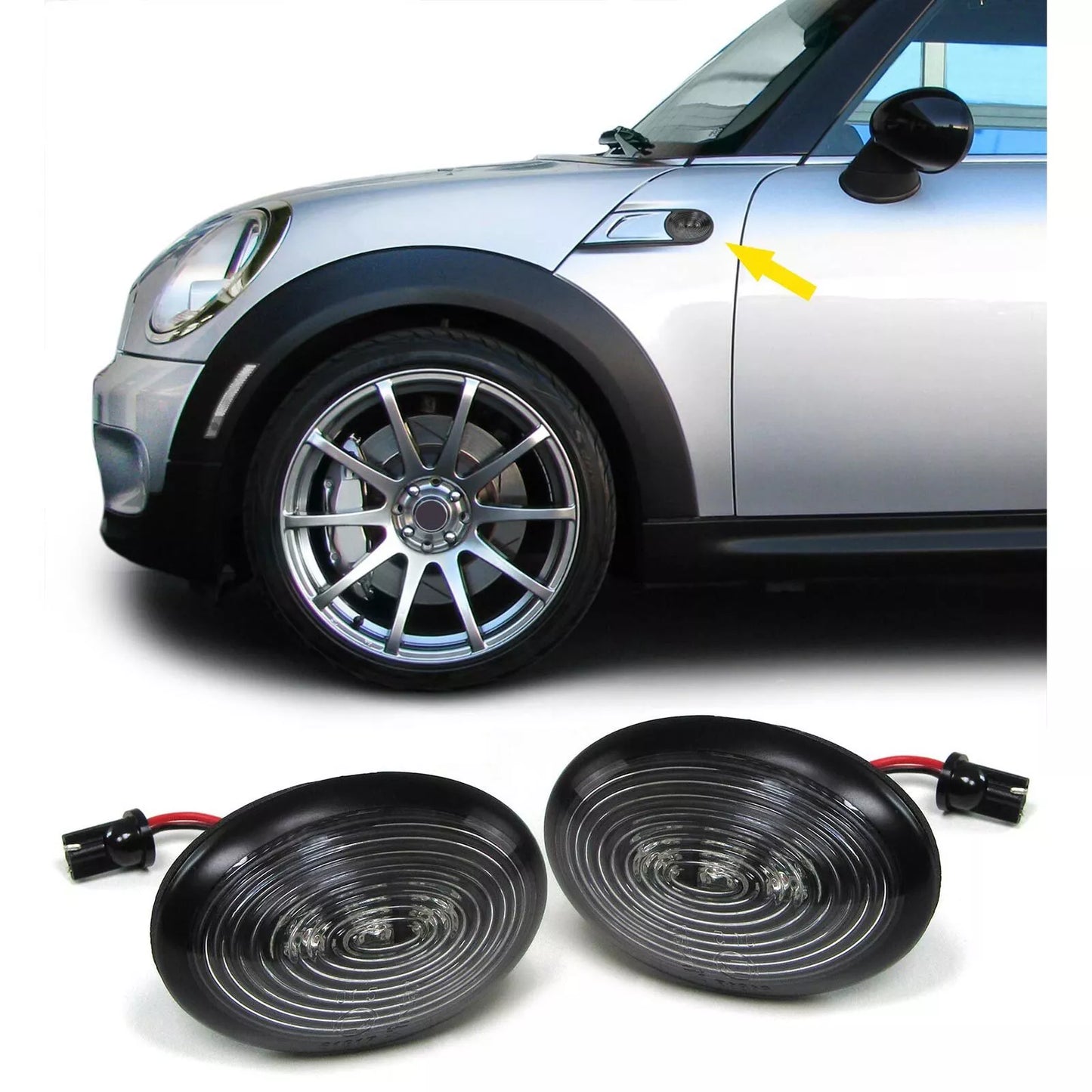 🔥Frecce laterali a LED fumé nero per Mini R55 R55N R56 R56N R57 R57N R58 R59🔥