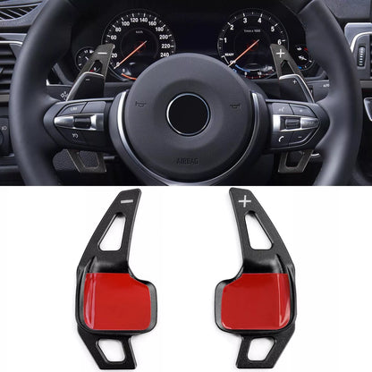 🔥Estensione paddle cambio in alluminio nero per BMW Serie 5 F10 F11 Serie 6 🔥