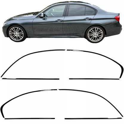 ⭐Copri fienstrini nero set di finiture BMW Serie 3 F30 Berlina 11-18⭐