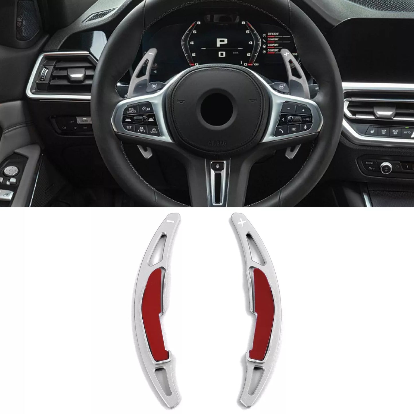 🔥Leve cambio cambio alluminio argento adatte per BMW X5M F85 X6M F86 14-19🔥