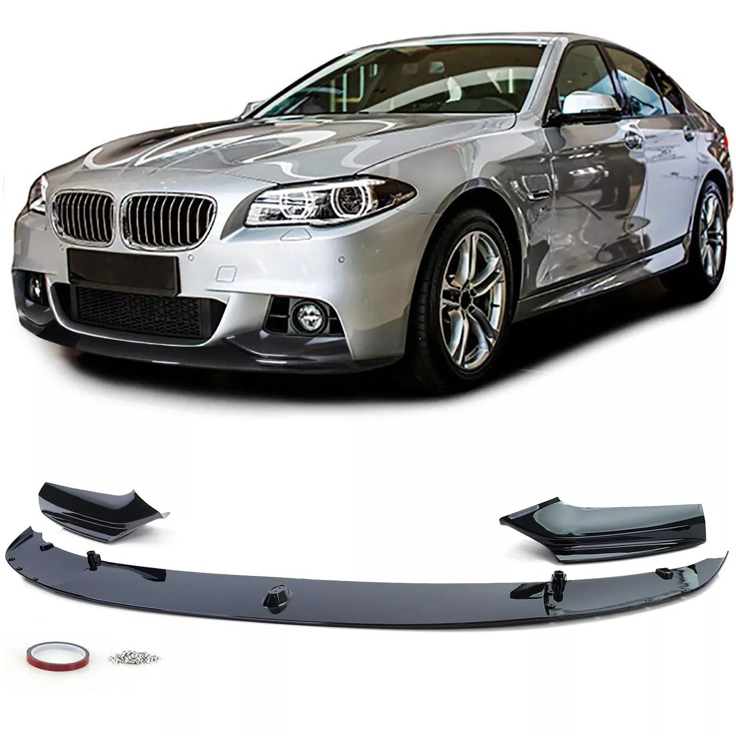 🔥Spoiler per labbro del paraurti dall'aspetto lucido per BMW F10 F11🔥