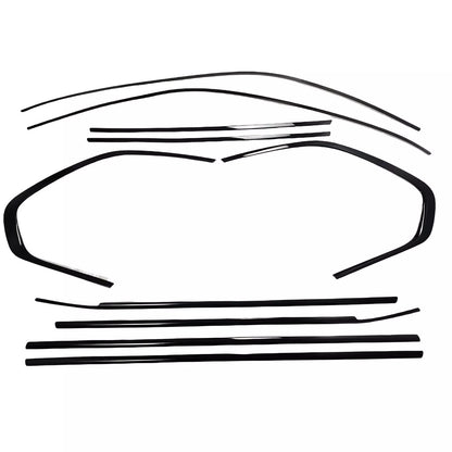 ⭐Copri fienstrini nero set di finiture BMW X5 F15 13-18⭐