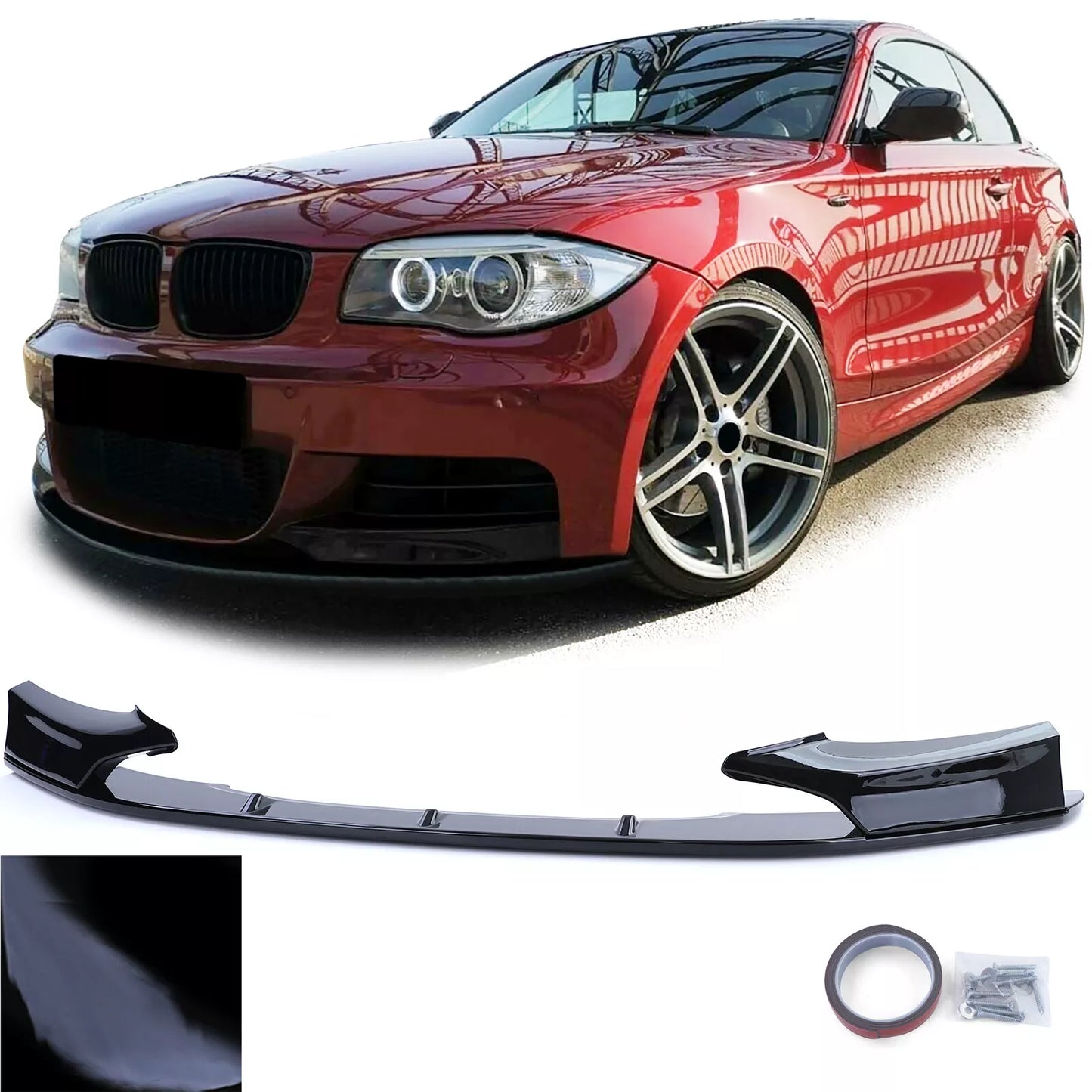 🔥Prestazioni dello spoiler anteriore con lucentezza splitter per BMW Serie 1 🔥