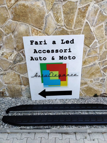 ⭐1002 PEDANE LATERALI PEUGEOT 3008 SOTTO PORTA ANTISCIVOLO NERE - NEW⭐