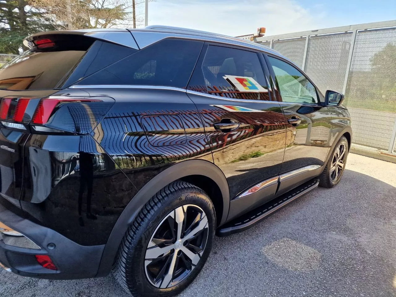 ⭐1002 PEDANE LATERALI PEUGEOT 3008 SOTTO PORTA ANTISCIVOLO NERE - NEW⭐