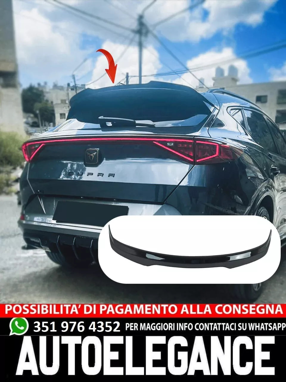 ⭐1436 Spoiler adatto per CUPRA Formentor 2020+⭐