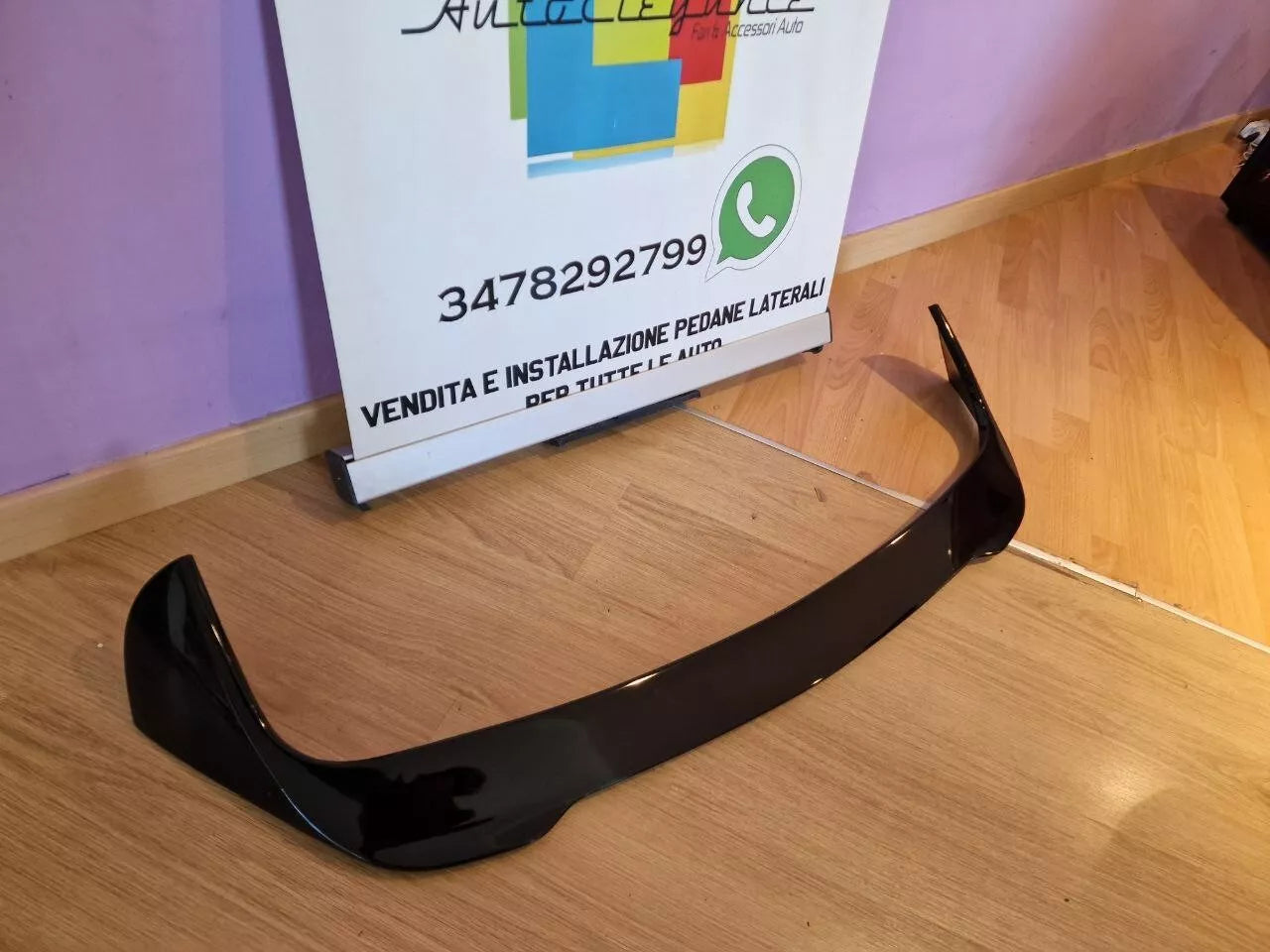 ⭐1105 SPOILER TETTO ADATTO PER BMW X5 F15 2014-2018 NERO LUCIDO⭐