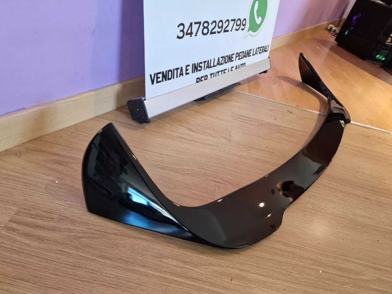 ⭐1105 SPOILER TETTO ADATTO PER BMW X5 F15 2014-2018 NERO LUCIDO⭐