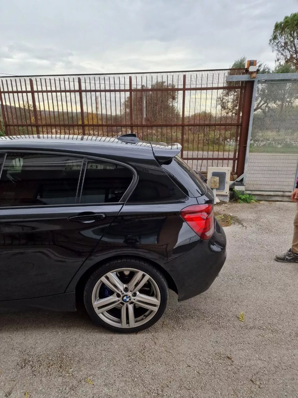⭐1105 SPOILER TETTO ADATTO PER BMW X5 F15 2014-2018 NERO LUCIDO⭐