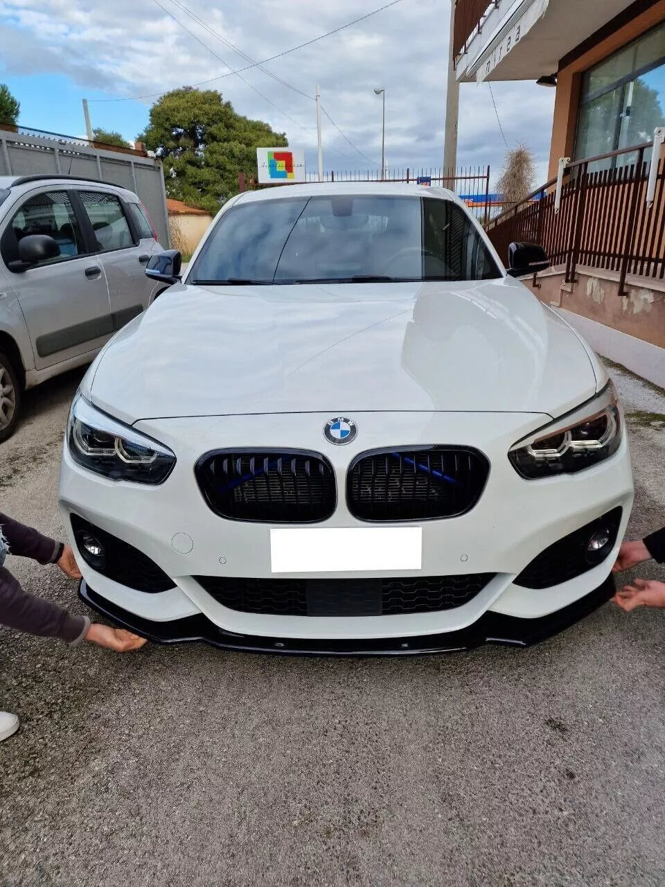 ⭐0563 SPLITTER ADATTO PER BMW SERIE 1 F20 F21 2015-2019 MSPORT LOOK NERO LUCIDO⭐
