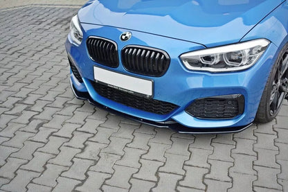 ⭐0563 SPLITTER ADATTO PER BMW SERIE 1 F20 F21 2015-2019 MSPORT LOOK NERO LUCIDO⭐