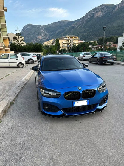 ⭐0563 SPLITTER ADATTO PER BMW SERIE 1 F20 F21 2015-2019 MSPORT LOOK NERO LUCIDO⭐