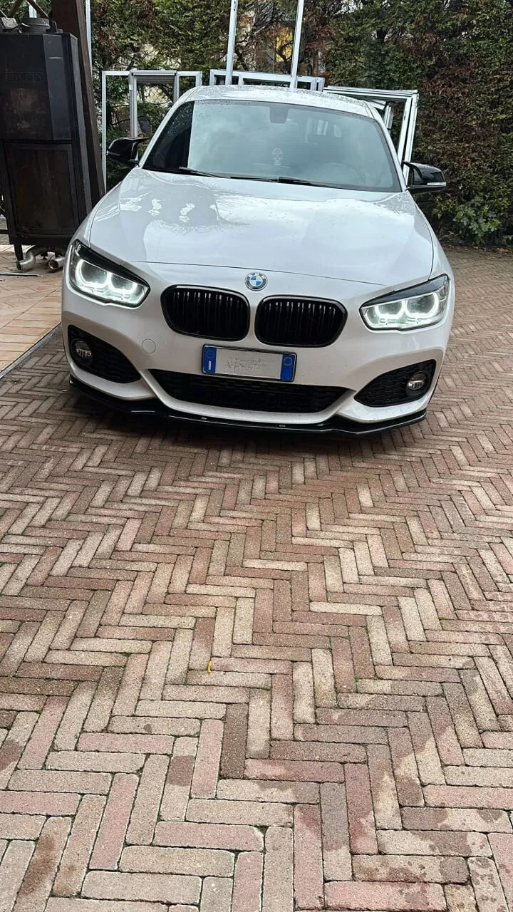 ⭐0563 SPLITTER ADATTO PER BMW SERIE 1 F20 F21 2015-2019 MSPORT LOOK NERO LUCIDO⭐