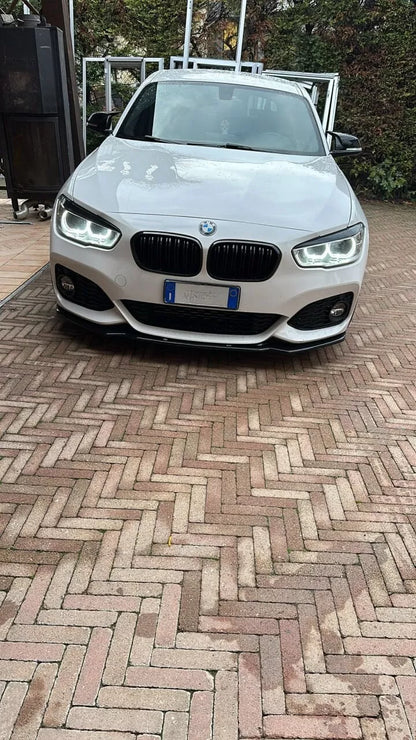⭐0563 SPLITTER ADATTO PER BMW SERIE 1 F20 F21 2015-2019 MSPORT LOOK NERO LUCIDO⭐