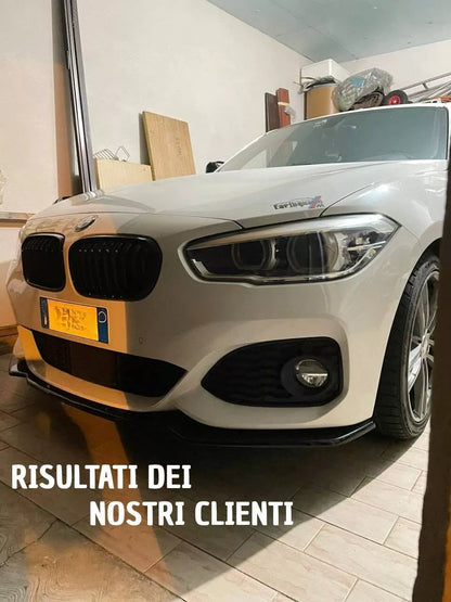 ⭐0563 SPLITTER ADATTO PER BMW SERIE 1 F20 F21 2015-2019 MSPORT LOOK NERO LUCIDO⭐