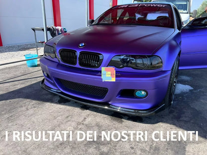 ⭐0236 SPLITTER ADATTO PER BMW SERIE 3 E46 98-06 M3 BERLINA TOURING COUPE CABRIO⭐