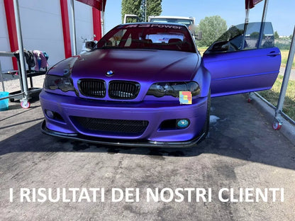 ⭐0236 SPLITTER ADATTO PER BMW SERIE 3 E46 98-06 M3 BERLINA TOURING COUPE CABRIO⭐