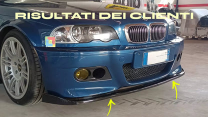 ⭐0236 SPLITTER ADATTO PER BMW SERIE 3 E46 98-06 M3 BERLINA TOURING COUPE CABRIO⭐