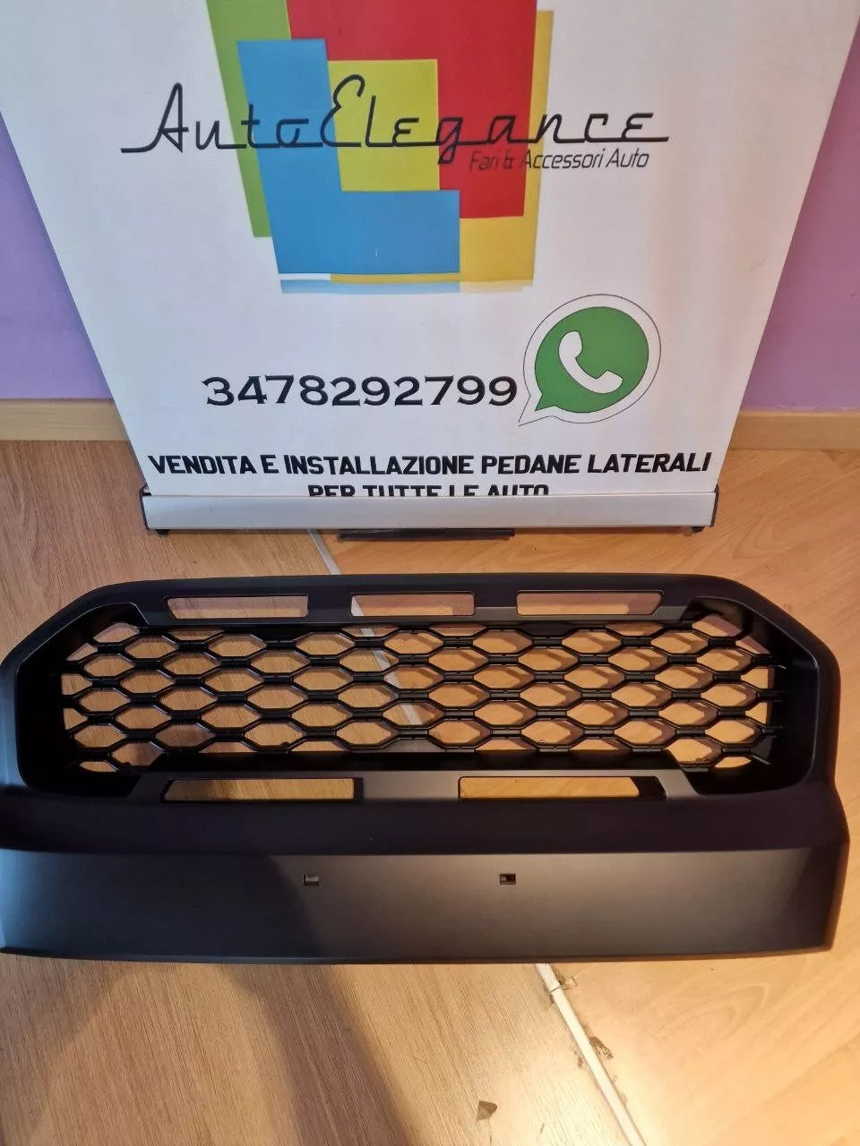 1022 FRONT GRILLE FOR FORD RANGER T6 15-21 SPORTS LOOK ABS HONEYCOMB 