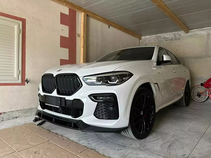 ✮1026 SPLITTER ADATTO PER BMW X6 G06 2020-2023 MSPORT NERO LUCIDO✮