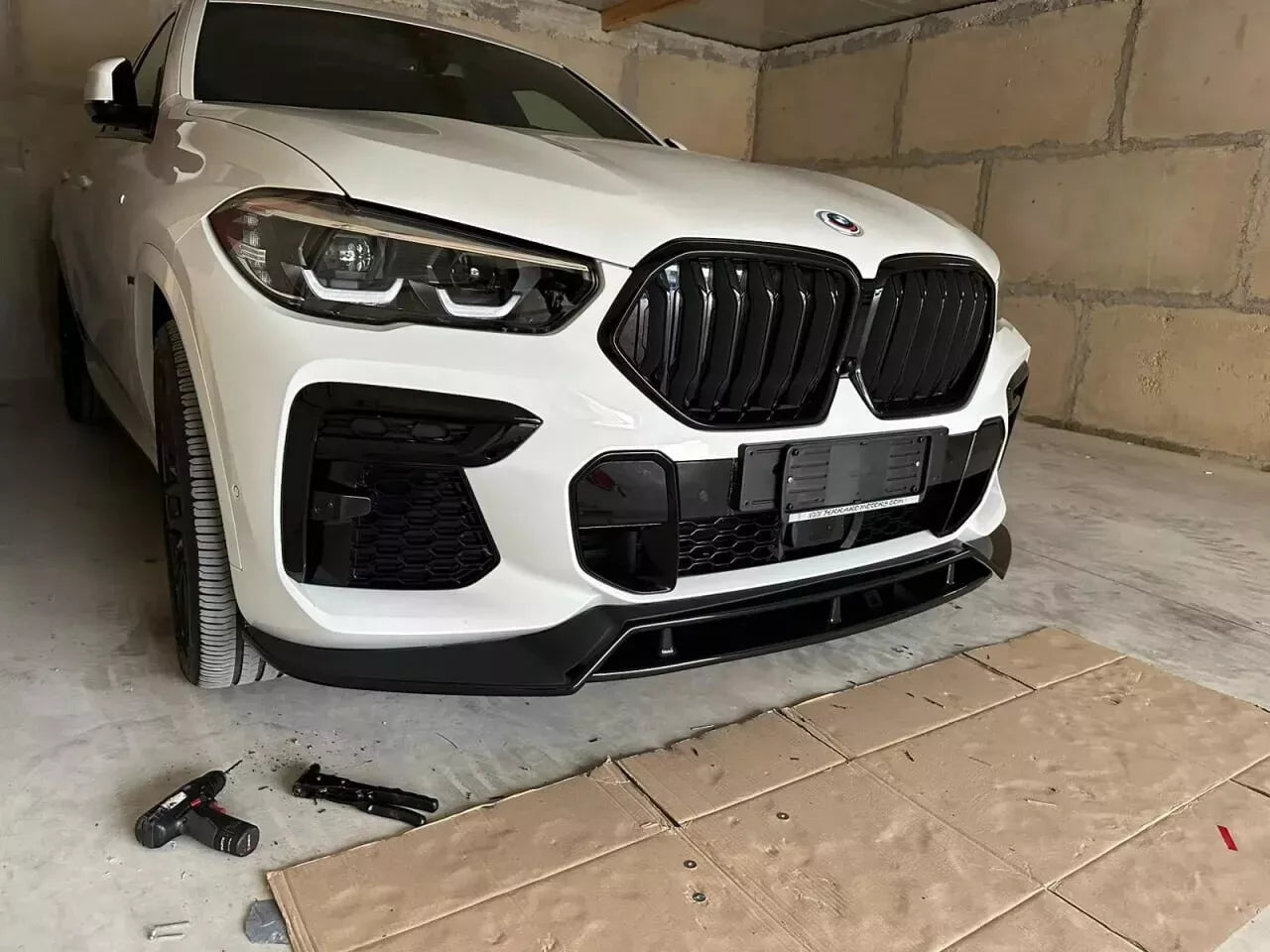 ✮1026 SPLITTER ADATTO PER BMW X6 G06 2020-2023 MSPORT NERO LUCIDO✮