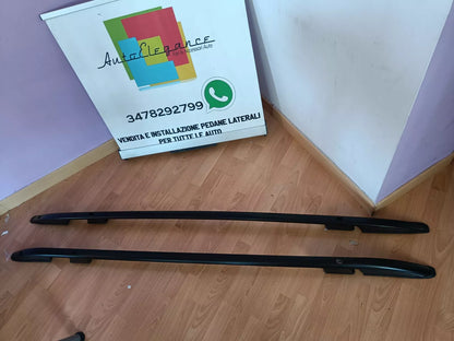 ⭐0306 BARRE SUL TETTO PER JEEP RENEGADE 2014 - 23 MANCORRENTI NERO PORTAPACCHI⭐