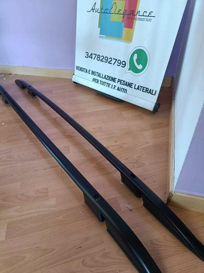 ⭐0306 BARRE SUL TETTO PER JEEP RENEGADE 2014 - 23 MANCORRENTI NERO PORTAPACCHI⭐