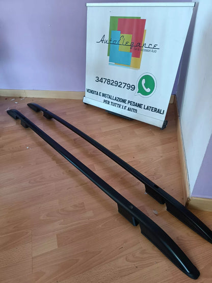 ⭐0306 BARRE SUL TETTO PER JEEP RENEGADE 2014 - 23 MANCORRENTI NERO PORTAPACCHI⭐