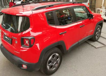 ⭐0306 BARRE SUL TETTO PER JEEP RENEGADE 2014 - 23 MANCORRENTI NERO PORTAPACCHI⭐