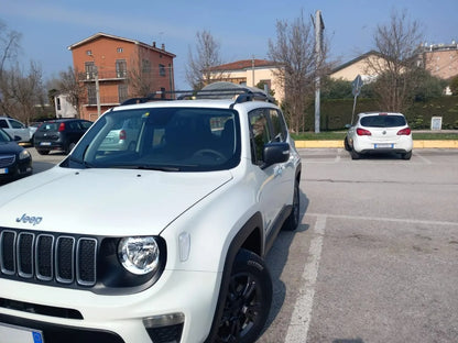 ⭐0306 BARRE SUL TETTO PER JEEP RENEGADE 2014 - 23 MANCORRENTI NERO PORTAPACCHI⭐