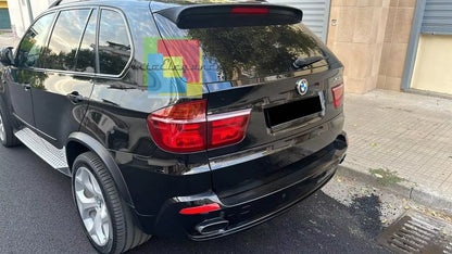1351⭐SPOILER TETTO ADATTO PER BMW X5 E70 2006-2013 NERO LUCIDO⭐