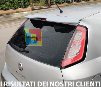 ☀️0268 ALETTONE SPORTIVO ADATTO FIAT PUNTO EVO GRANDE PUNTO SPOILER TETTO NERO☀️