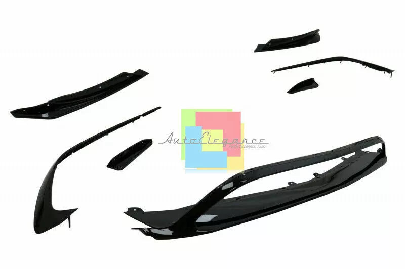 0065⭐ MERCEDES A W176 15-18 SPLITTER PER PARAURTI ANTERIORE AMG A45 ABS NERO ⭐