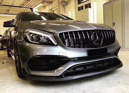 0065⭐ MERCEDES A W176 15-18 SPLITTER PER PARAURTI ANTERIORE AMG A45 ABS NERO ⭐