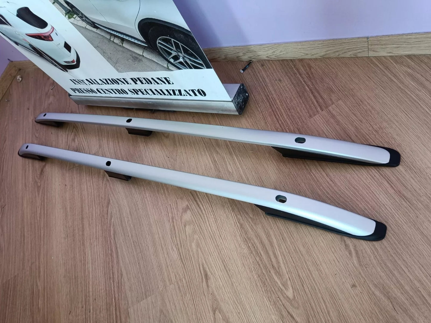 0214✨MANCORRENTI RANGE ROVER SPORT 05-12 BARRE SUL TETTO PORTAPACCHI SATINATI✨