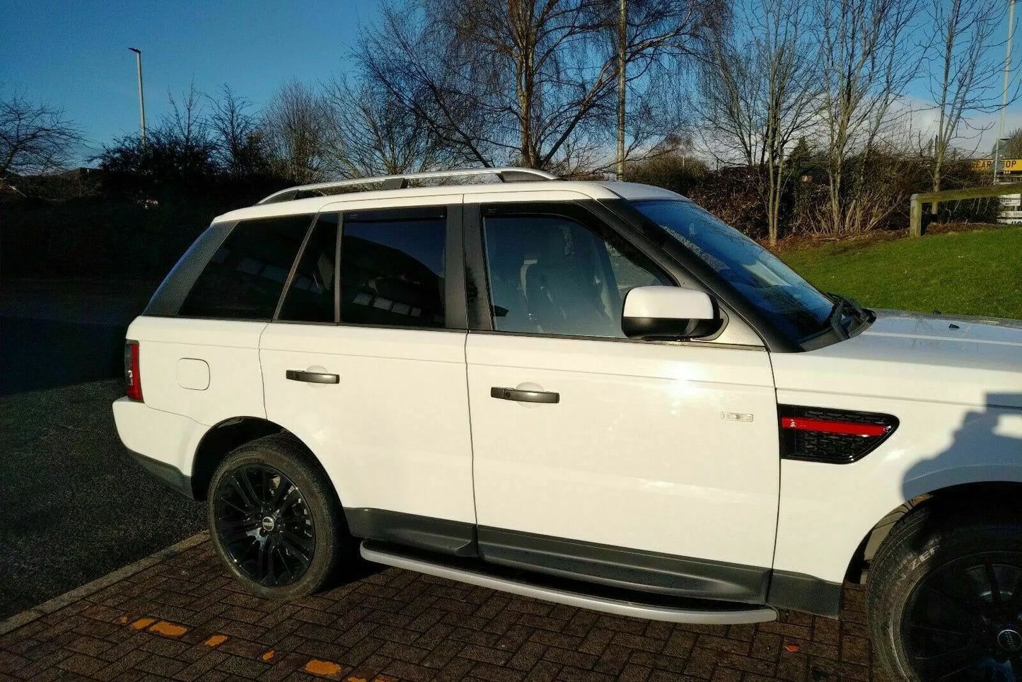 0214✨MANCORRENTI RANGE ROVER SPORT 05-12 BARRE SUL TETTO PORTAPACCHI SATINATI✨