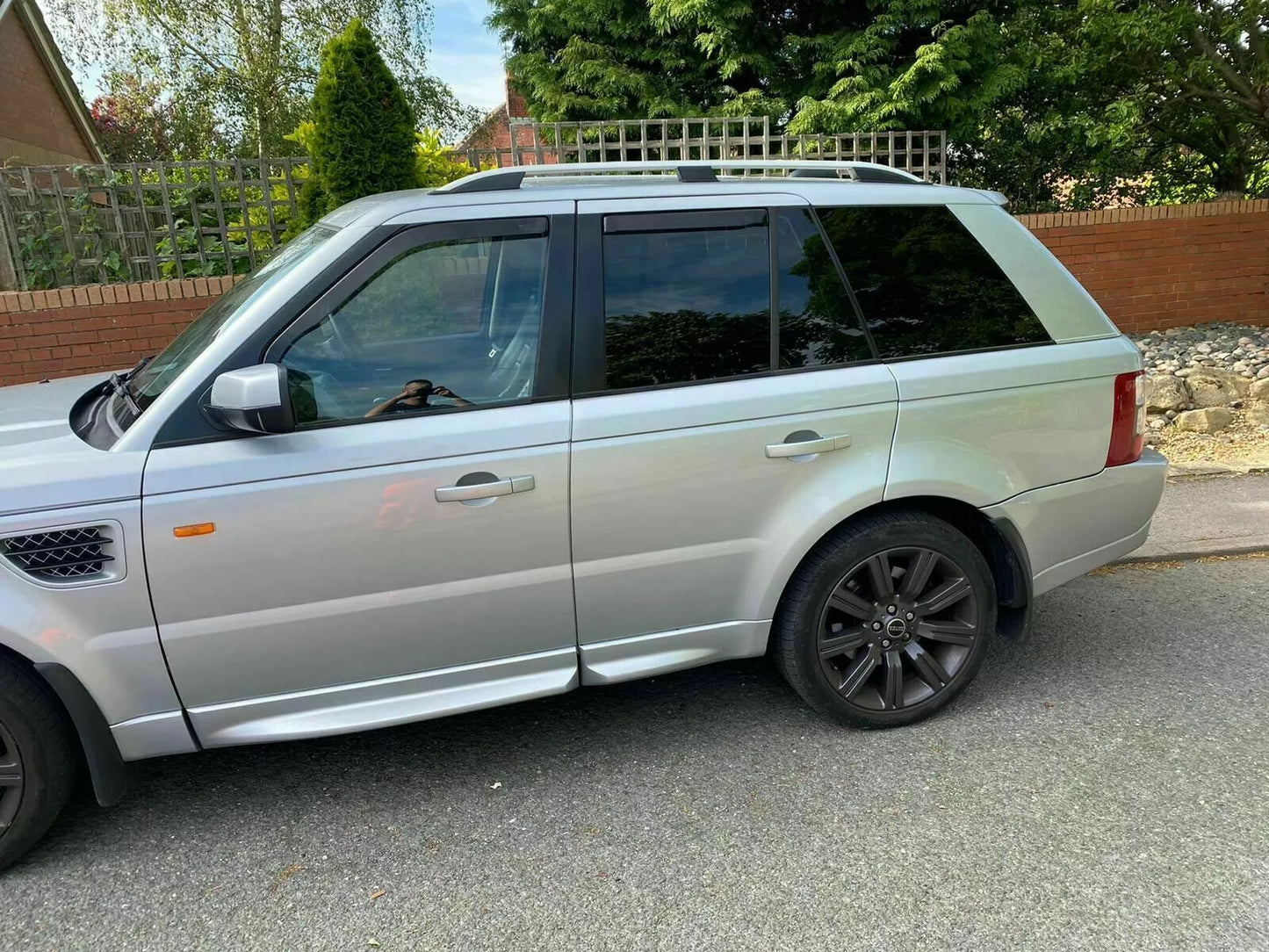 0214✨MANCORRENTI RANGE ROVER SPORT 05-12 BARRE SUL TETTO PORTAPACCHI SATINATI✨