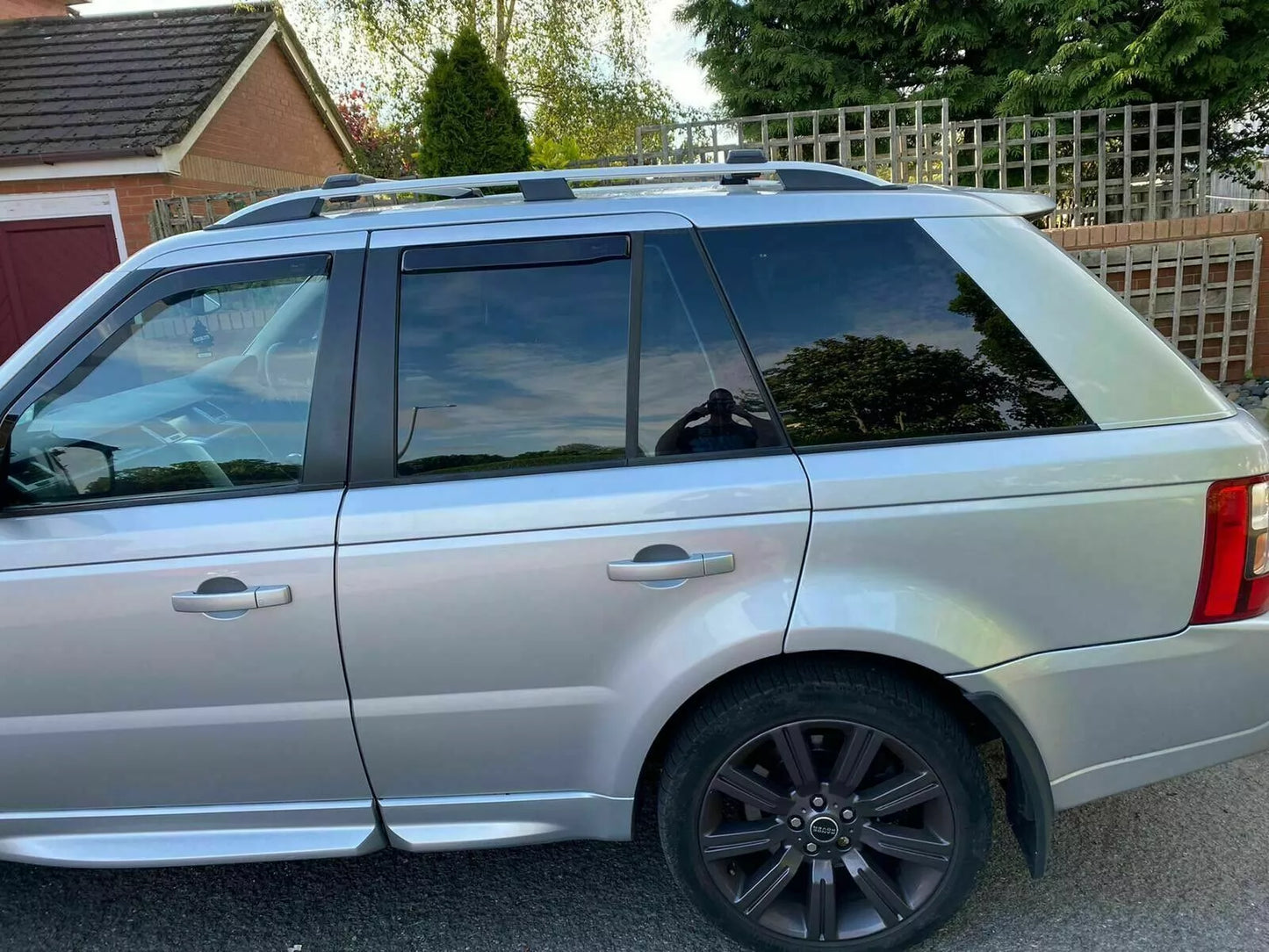 0214✨MANCORRENTI RANGE ROVER SPORT 05-12 BARRE SUL TETTO PORTAPACCHI SATINATI✨