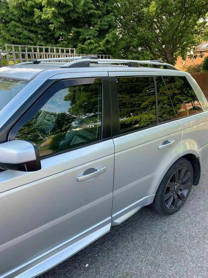0214✨MANCORRENTI RANGE ROVER SPORT 05-12 BARRE SUL TETTO PORTAPACCHI SATINATI✨
