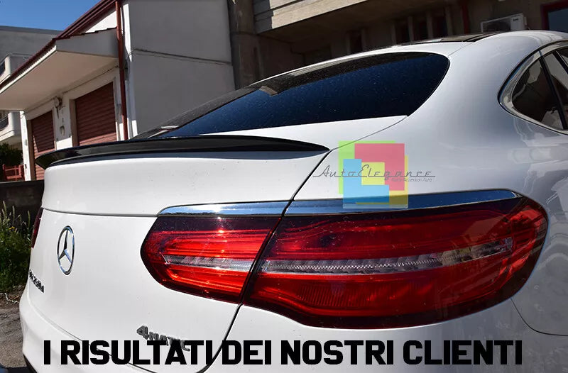 0466⭐SPOILER POSTERIORE AMG COFANO MERCEDES GLC COUPE C253 15+ NERO LUCIDO ABS⭐
