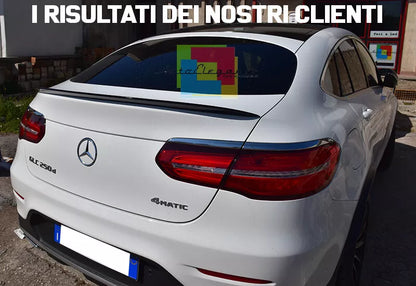 0466⭐SPOILER POSTERIORE AMG COFANO MERCEDES GLC COUPE C253 15+ NERO LUCIDO ABS⭐