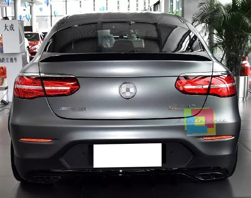 0466⭐SPOILER POSTERIORE AMG COFANO MERCEDES GLC COUPE C253 15+ NERO LUCIDO ABS⭐