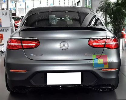 0466⭐SPOILER POSTERIORE AMG COFANO MERCEDES GLC COUPE C253 15+ NERO LUCIDO ABS⭐