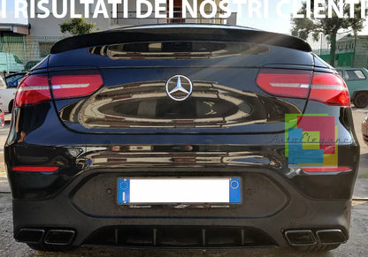 0466⭐SPOILER POSTERIORE AMG COFANO MERCEDES GLC COUPE C253 15+ NERO LUCIDO ABS⭐