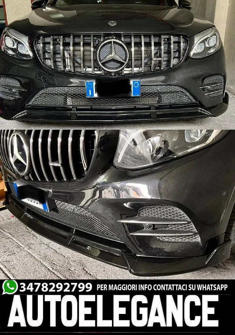 🌙0372 Radiatore Griglia Cromata adatto per Mercedes GLC X253 Coupé C253 15-19🌙