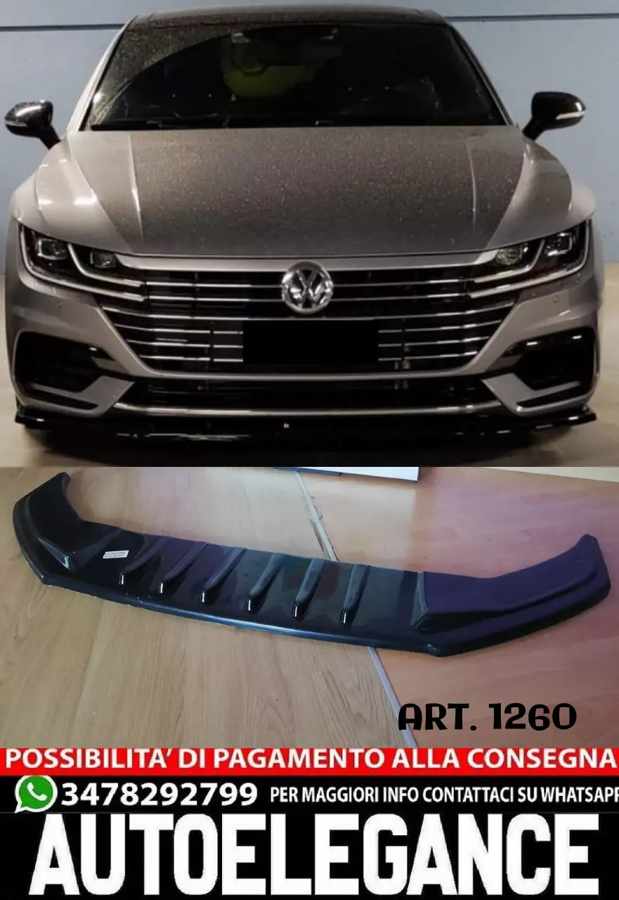 1260⭐SPLITTER SUITABLE FOR VW ARTEON 2017-2020 RLINE GLOSSY BLACK⭐ 